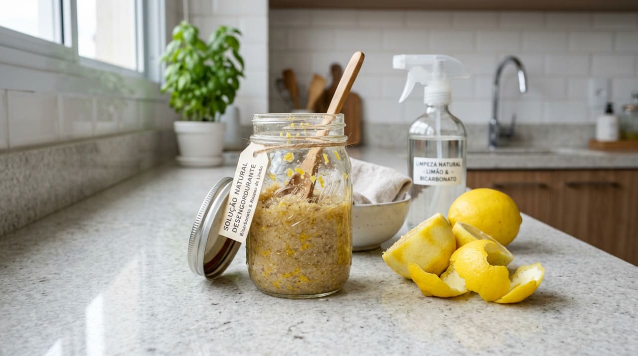 O preparo do limpador caseiro é simples e leva menos de dez minutos