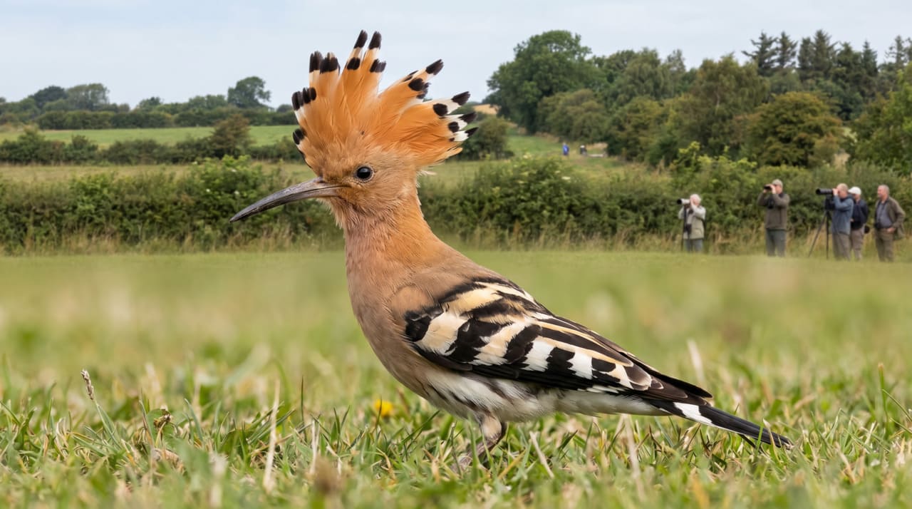 A presença da poupa-eurasiática (hærfugl) em Kvols está ligada ao tipo de paisagem do entorno.