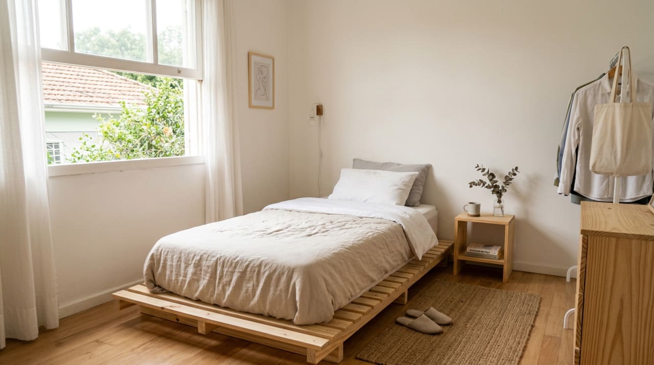 O principal motivo para trocar a cama tradicional por alternativas mais simples é a necessidade de otimizar o espaço