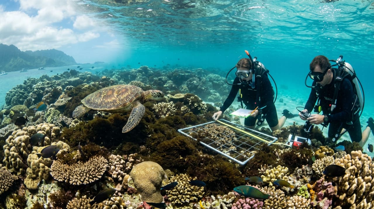A Chondria tumulosa é uma alga invasora identificada pela primeira vez em 2016 no atolão Manawai, no noroeste do Havaí.