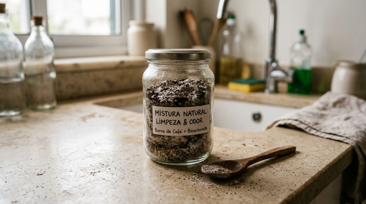 Misturar café usado com bicarbonato de sódio: um recurso doméstico que está ganhando espaço nos lares