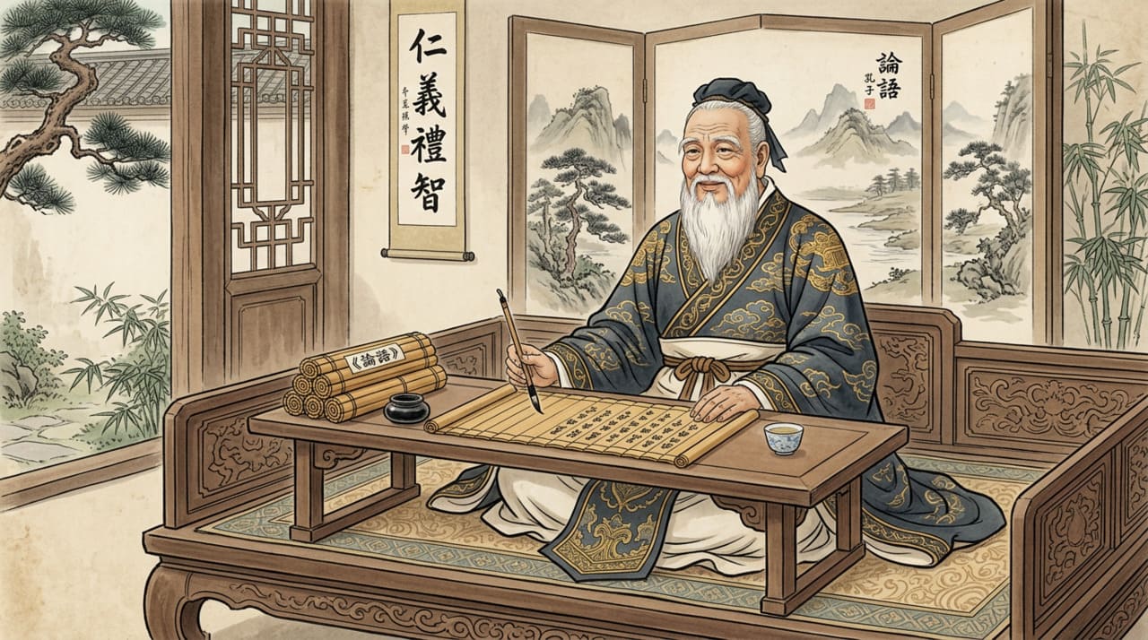 A primeira parte da frase aponta diretamente para o conceito de autocultivo moral, que é o pilar central de toda a filosofia de Confúcio.