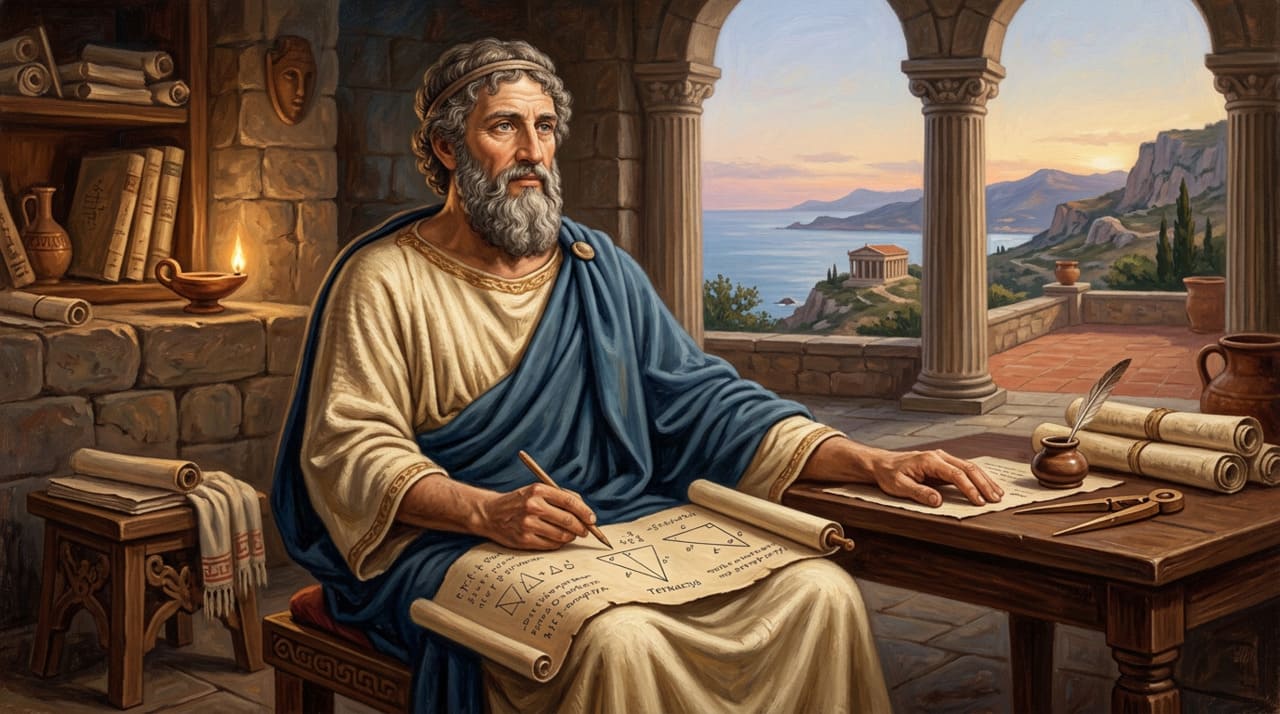 A frase atribuída a Pitágoras toca em um dos temas mais centrais da filosofia antiga: a virtude como escolha consciente.