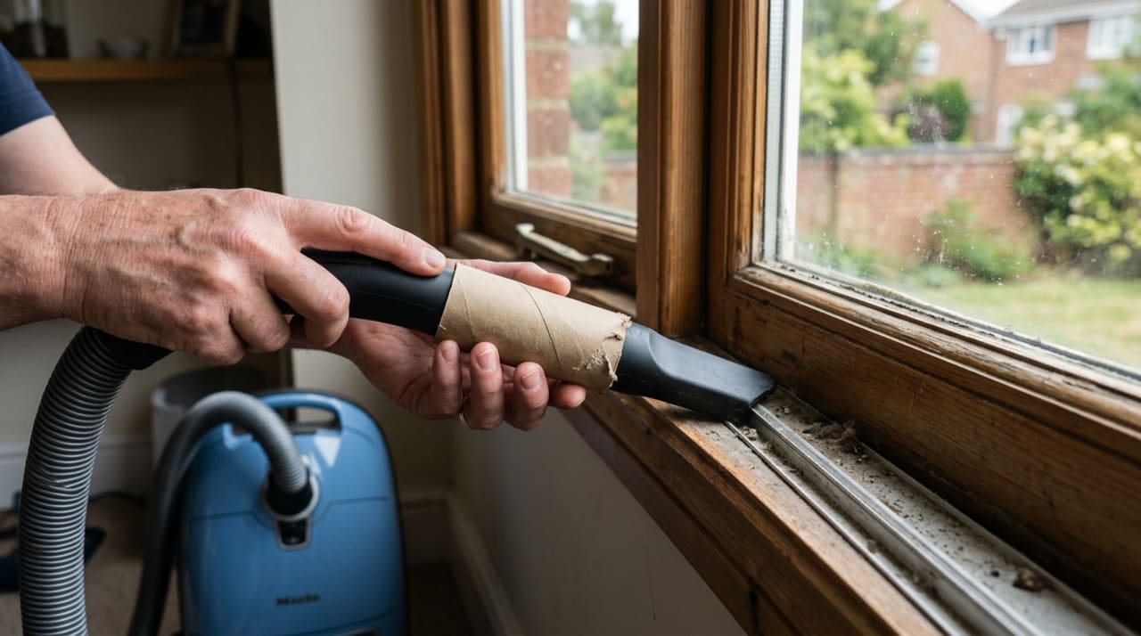 O trilho da janela foi projetado para ser estreito e profundo, justamente para guiar o deslizamento do vidro com precisão