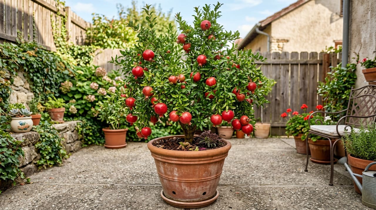 A romãzeira foi feita para quem precisa aproveitar cada metro quadrado do jardim sem abrir mão de uma planta bonita e produtiva