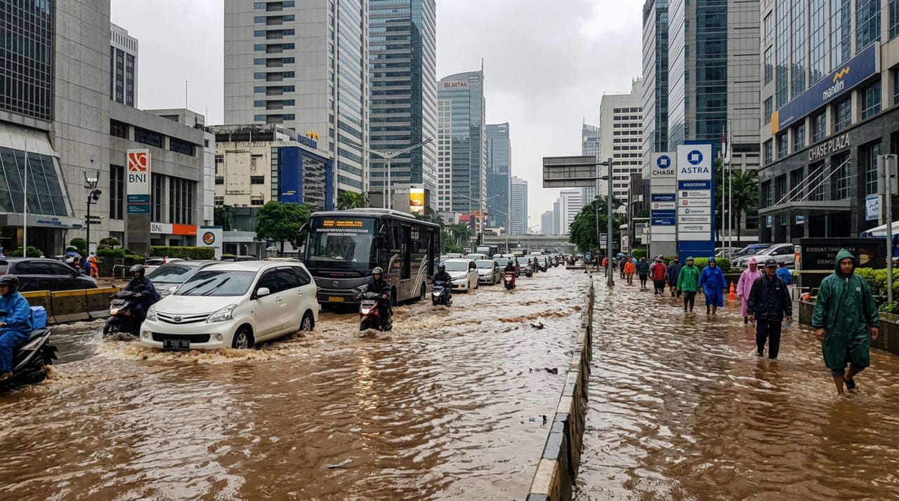 A região metropolitana da capital indonésia concentra mais pessoas do que todos os países nórdicos juntos