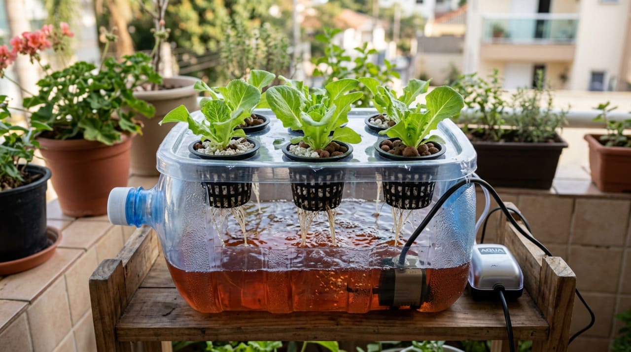 O sistema de mecha, também chamado de wick system, é uma das formas mais simples de hidroponia disponíveis para uso doméstico.