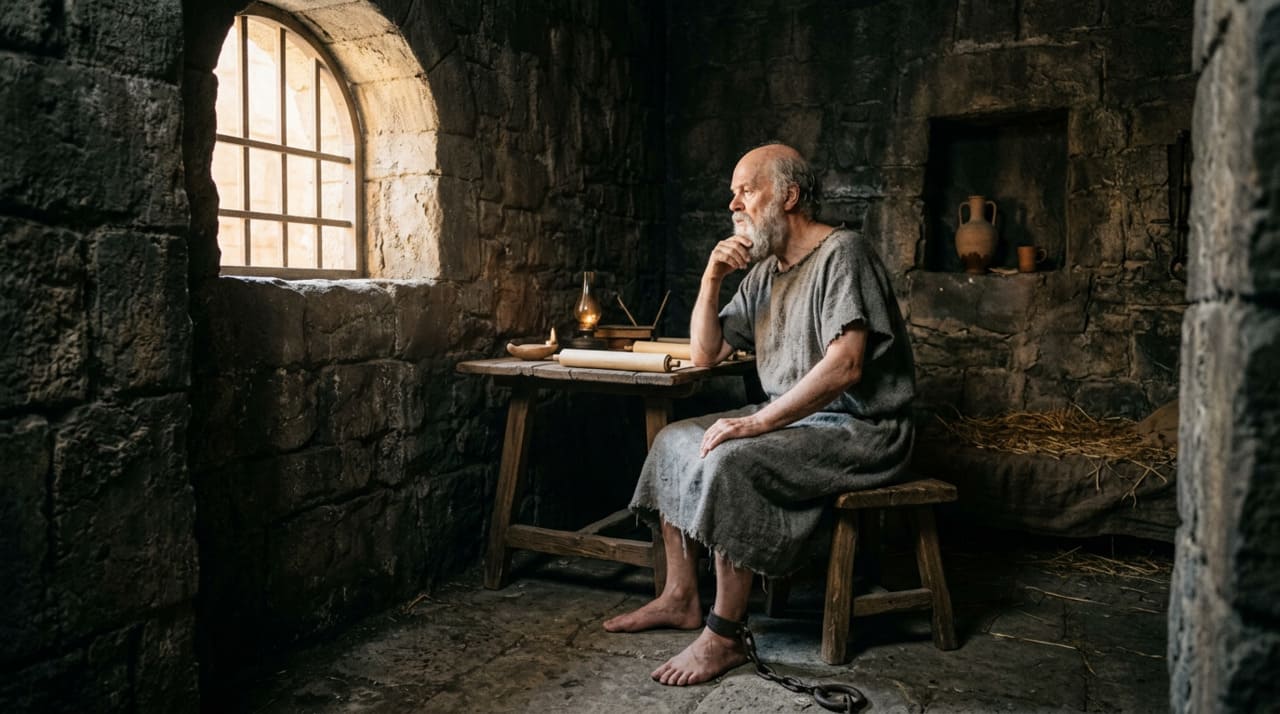 Sócrates nasceu por volta de 470 a.C. em Atenas e é considerado um dos pilares da filosofia ocidental