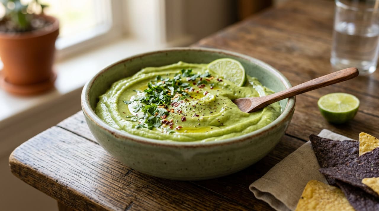 Os mexicanos concordam: “Para deixar o guacamole mais cremoso e com sabor equilibrado, o segredo é adicionar um fio de azeite de oliva.”