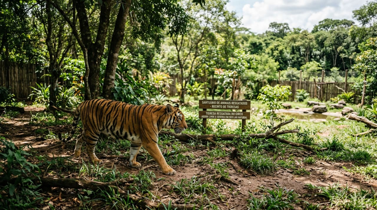 No caso de Sona, o animal era explorado desde os três meses de idade em apresentações de magia e como atração turística em Portugal.