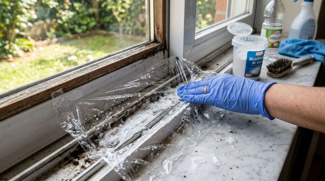 As guias acumulam poeira e umidade, criando uma crosta difícil de tirar