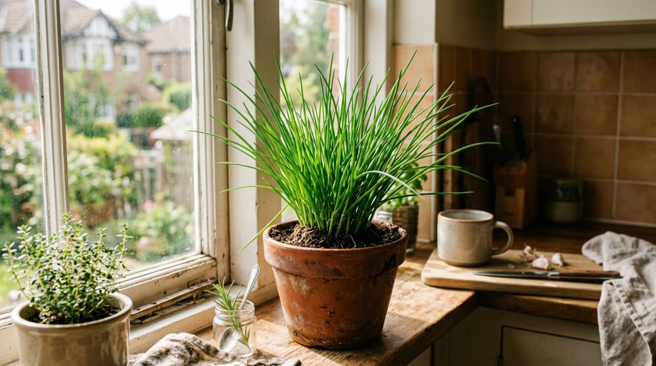 A eficácia de cultivar a sua própria cebolinha reside na facilidade com que essa planta se regenera, mesmo em espaços minúsculos
