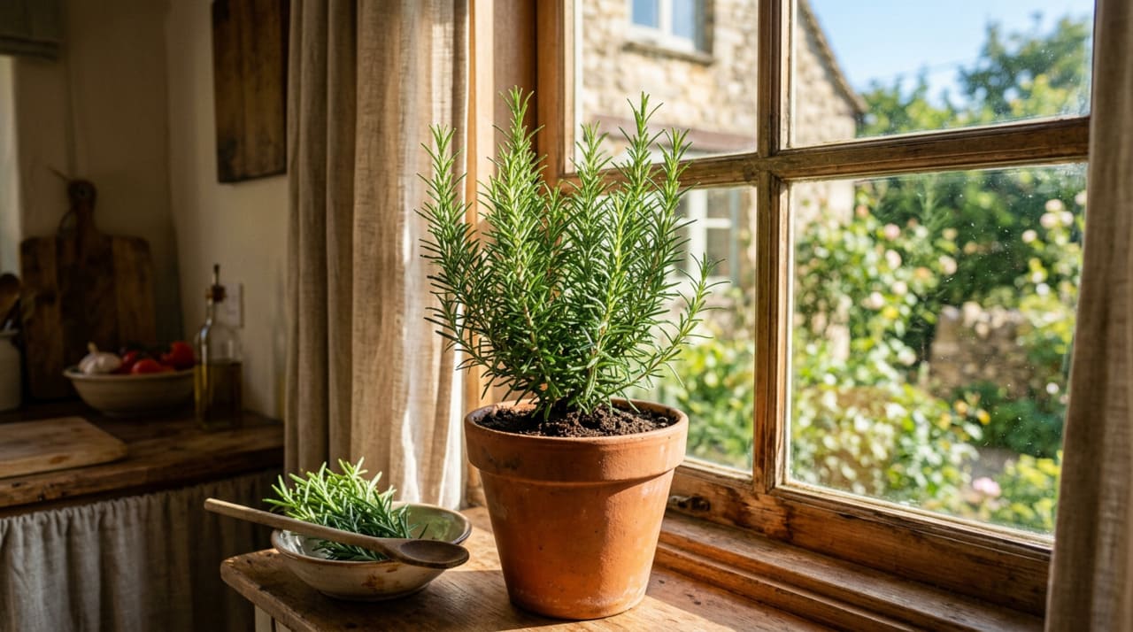 O hábito de manter alecrim na janela está associado principalmente ao cuidado energético e físico com o ambiente doméstico