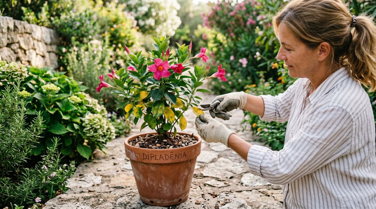 O posicionamento é o primeiro passo para que a floração da dipladênia seja abundante e duradoura.