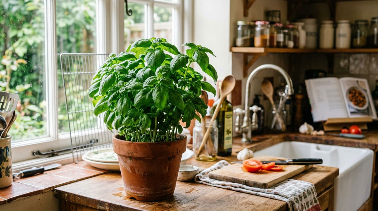 A colheita de ervas como o manjericão tem uma técnica específica que a maioria das pessoas desconhece.