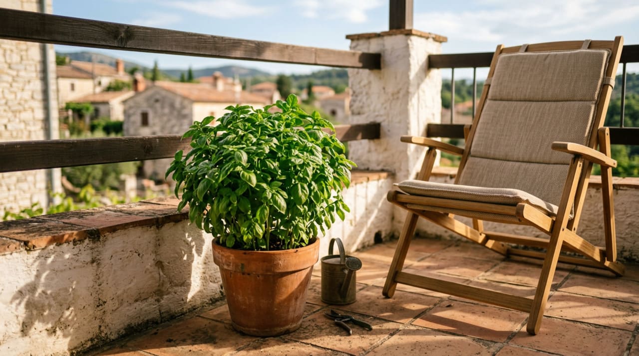O segredo dessa planta está nos óleos essenciais voláteis que ela libera, como o estragol, que funciona como um repelente químico natural para os insetos.