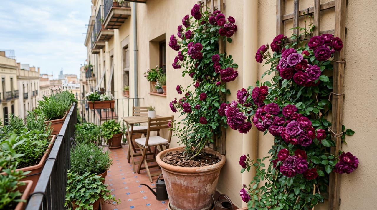 A versatilidade é um dos maiores atrativos dessa rosa trepadeira