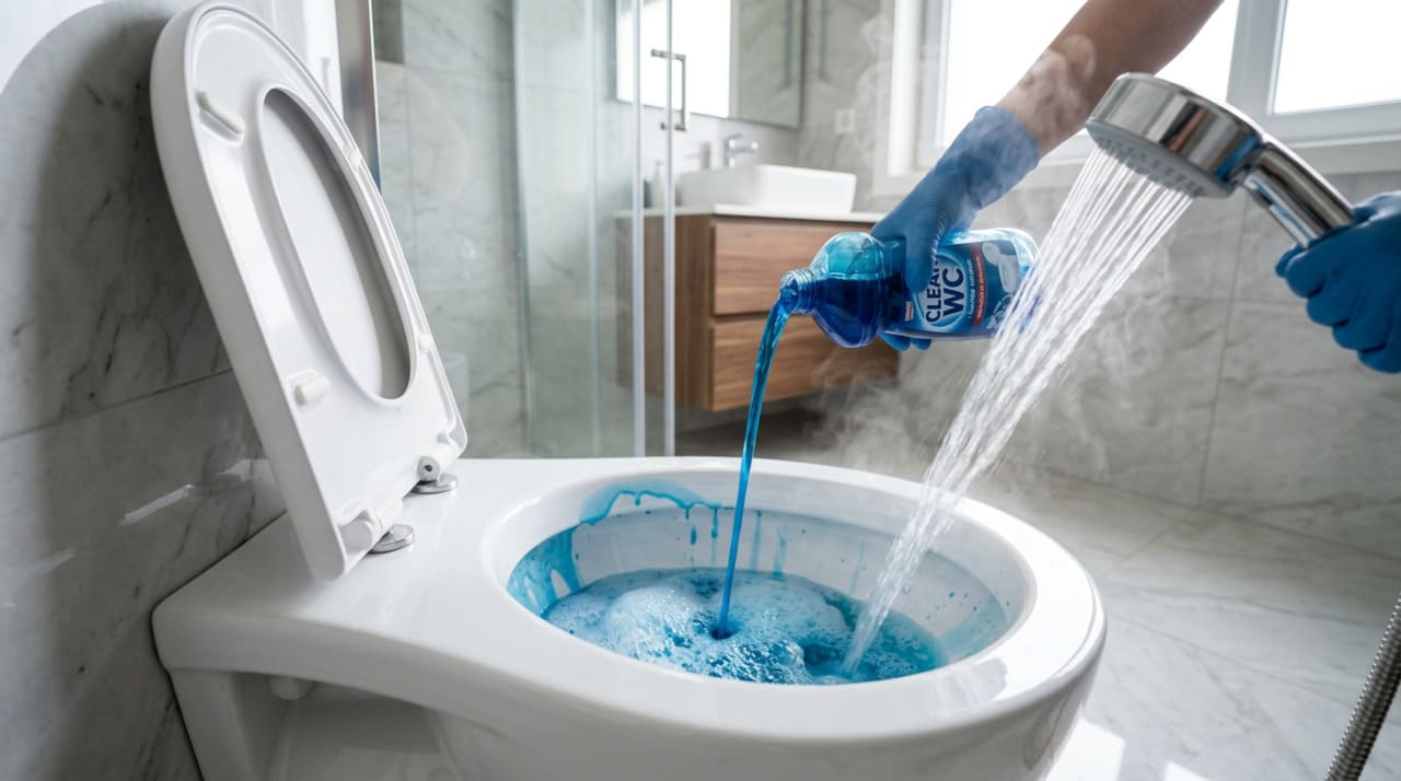 O detergente é feito com tensoativos, que quebram a tensão da água e se ligam à gordura e à sujeira.