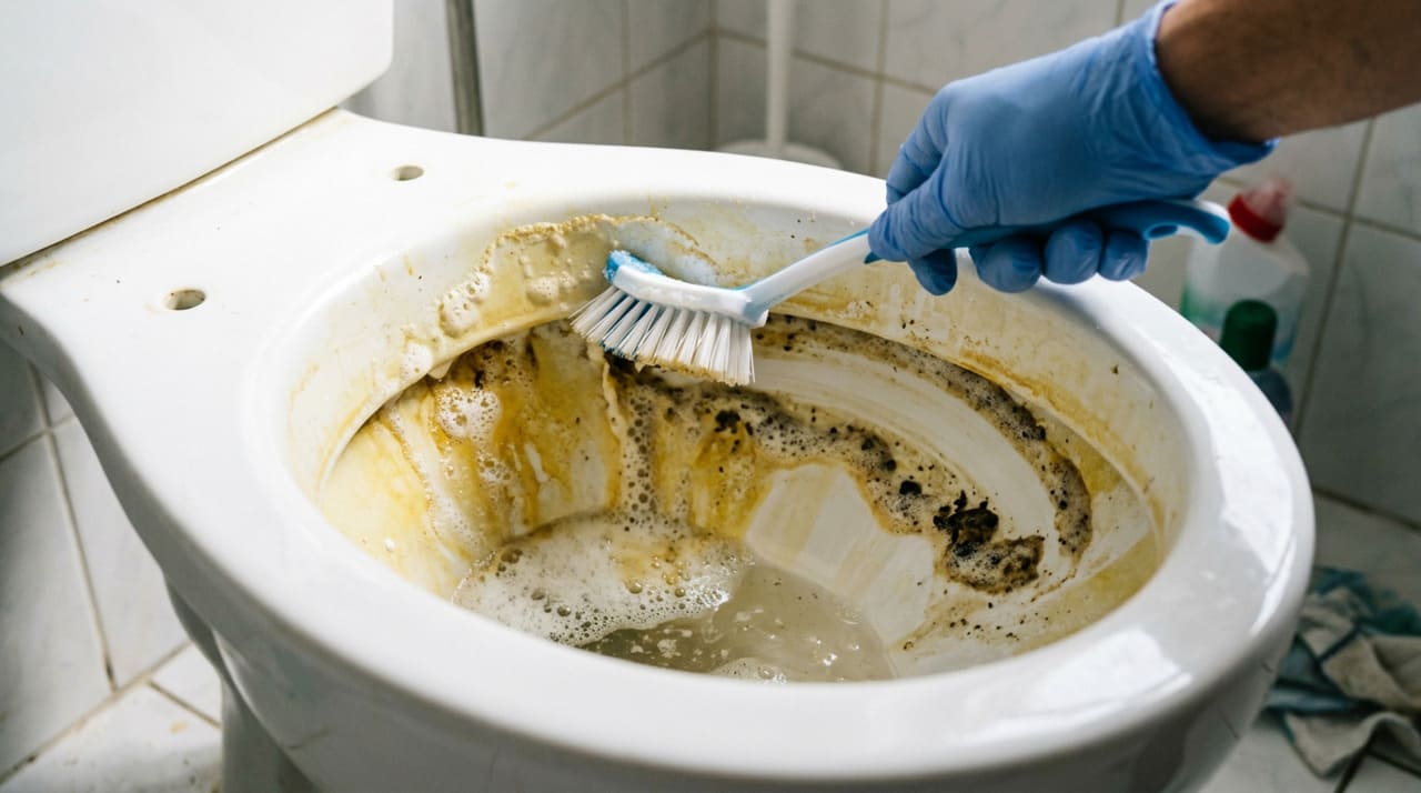 Essas manchas persistentes têm três vilões principais: calcário, resíduos orgânicos e ferrugem