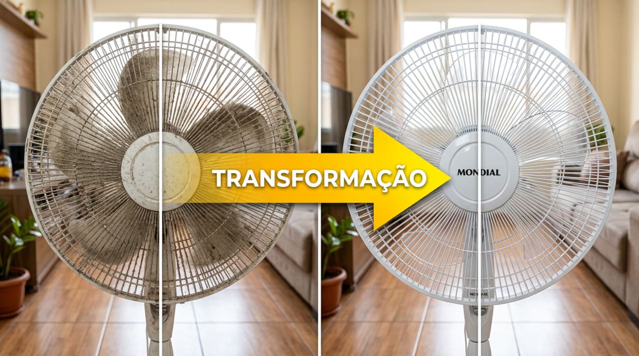 A limpeza sem desmontar foca mais na parte externa do aparelho, como grade, carcaça e base.