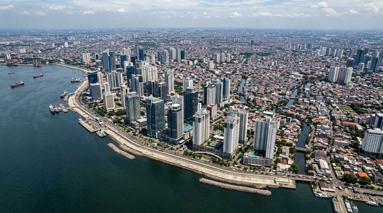 A região metropolitana da capital indonésia concentra mais pessoas do que todos os países nórdicos juntos