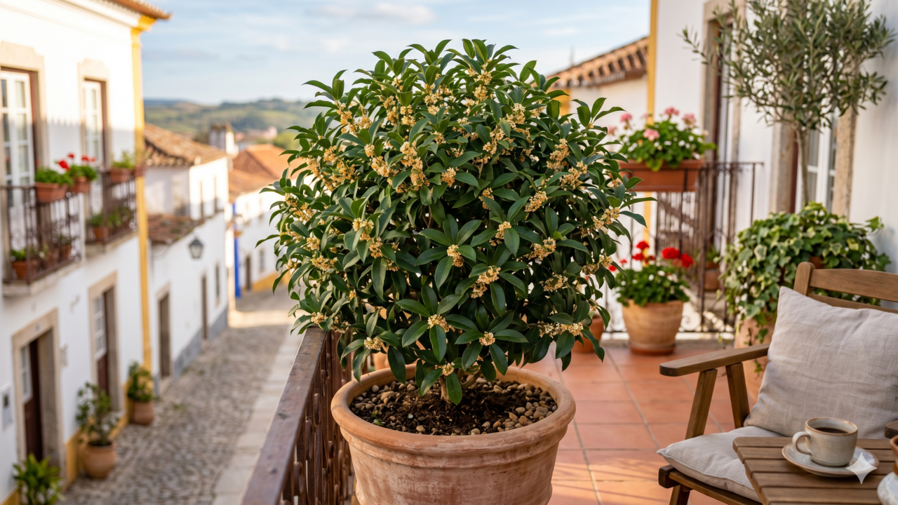 Essa planta perfumada está virando tendência em apartamentos. Saiba como usar o olivo doce para deixar sua varanda mais agradável.
