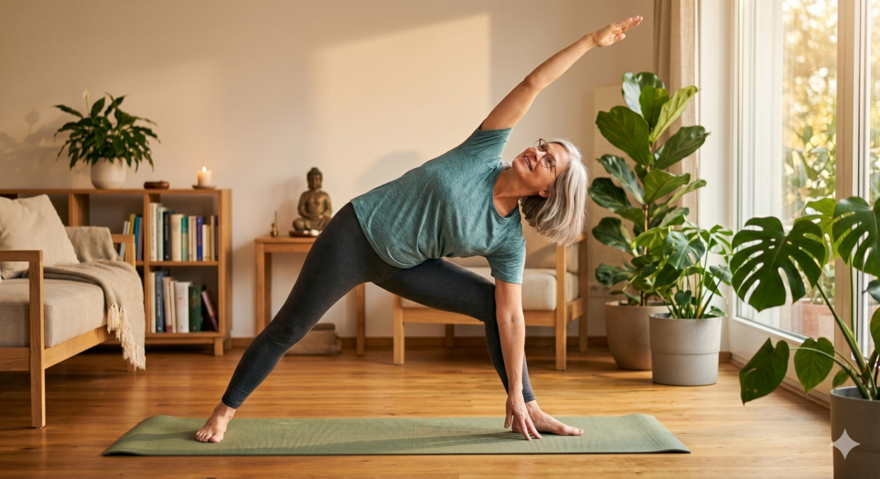 A prática de yoga melhora a mobilidade