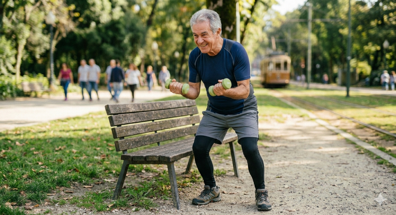 Exercícios de Força e Caminhada