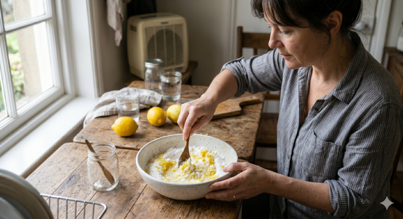 Mistura de casca de limão com bicarbonato revoluciona a limpeza doméstica