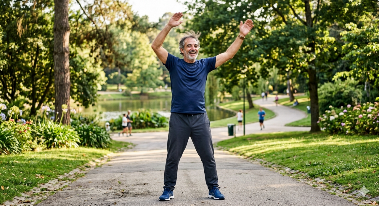 Exercícios matinais para recuperar a força nos braços após os 55 anos