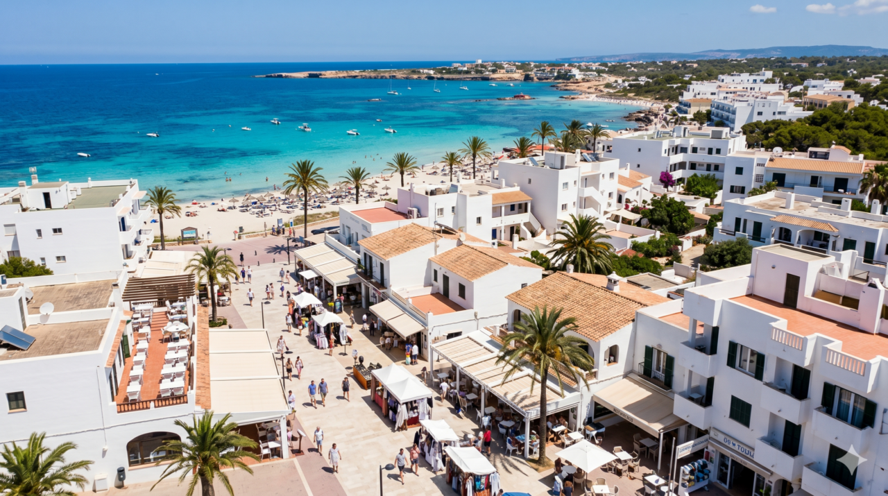 Potencial turístico e as características geográficas de Es Pujols