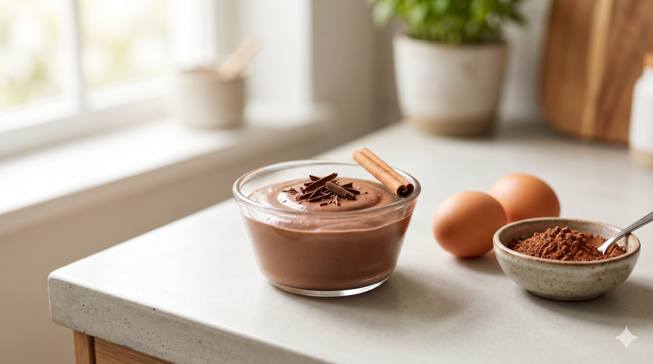 Um doce proteico fácil com ovo e cacau está chamando atenção de quem busca definição e massa muscular sem abrir mão do sabor.