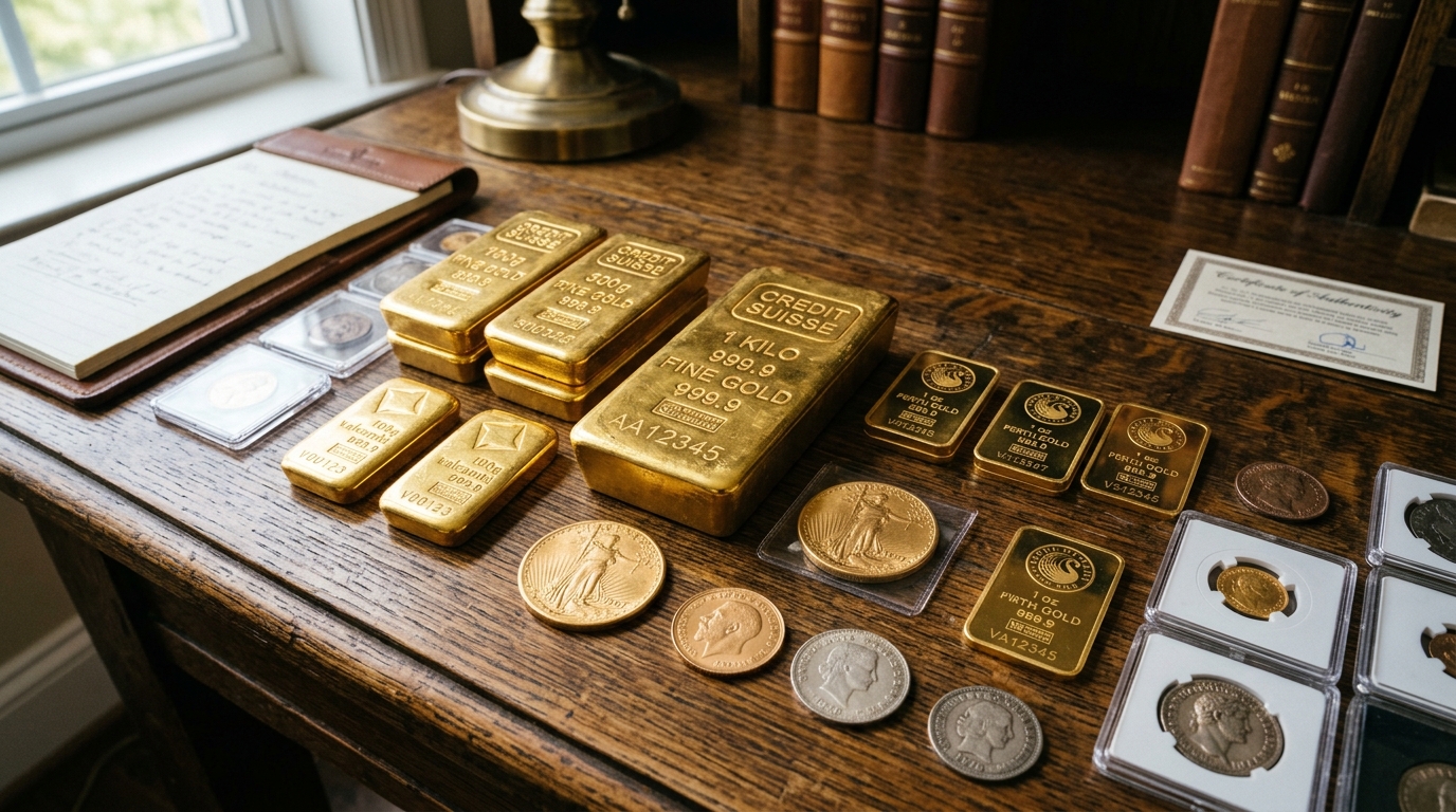 Moedas raras combinam o valor intrínseco do metal nobre com a valorização gerada pela raridade e relevância histórica.