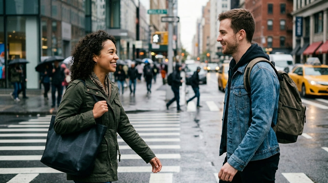 O gesto amigável ativa neurônios espelho e quebra o ciclo de isolamento emocional nos centros urbanos.
