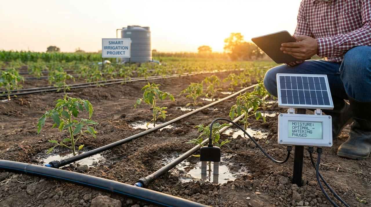 Modelos preditivos indicam a necessidade urgente de sistemas de irrigação eficientes e práticas de conservação do solo para mitigar o impacto das crises climáticas.