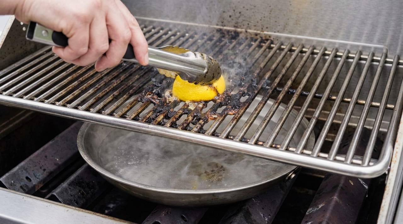 Ferver o limão ou aplicá-lo em superfícies aquecidas facilita a remoção de restos carbonizados e elimina odores indesejados de forma econômica.