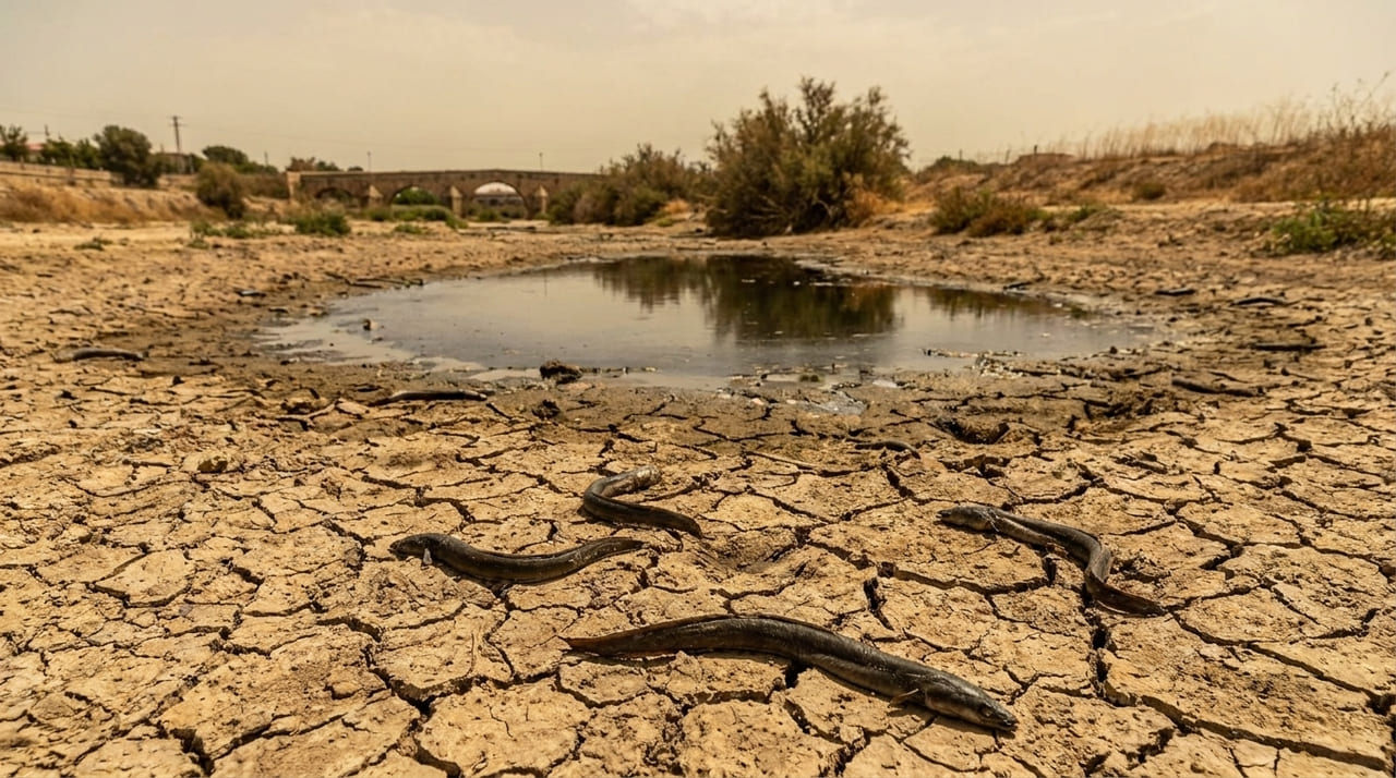 A estagnação hídrica e a negligência na manutenção dos rios transformam corredores biológicos vitais em ambientes letais para a fauna.