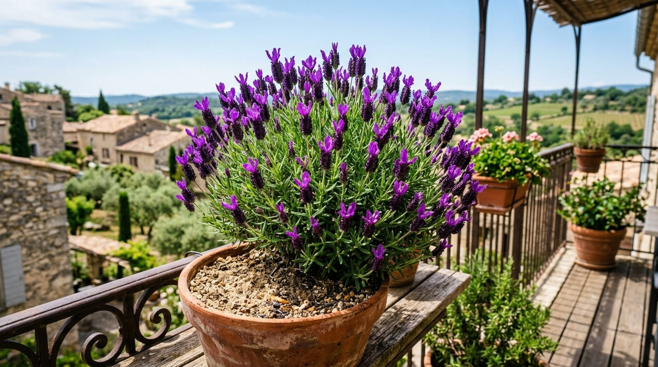Para a lavanda francesa durar anos: o macete não é o adubo, mas nunca plantar em vasos sem drenagem de areia