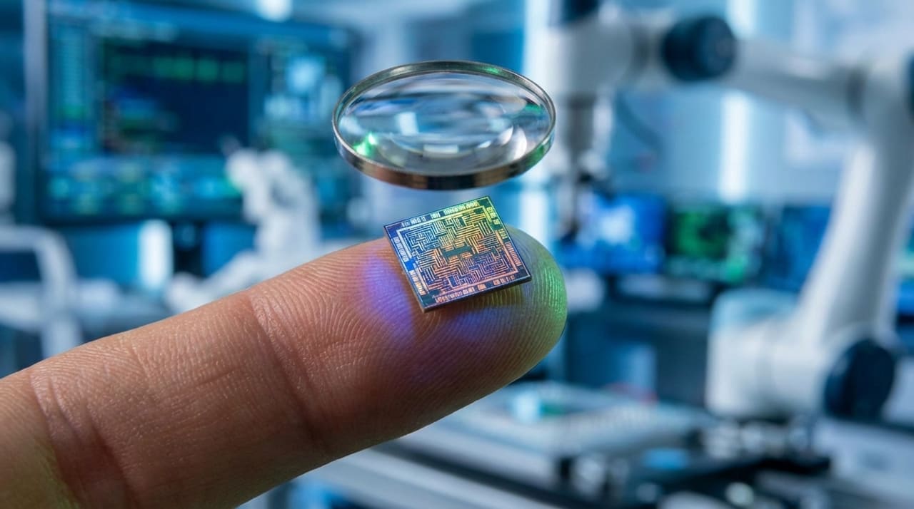 A manipulação da matéria em escalas microscópicas permitiu o desenvolvimento de processadores potentes e o armazenamento massivo de dados.