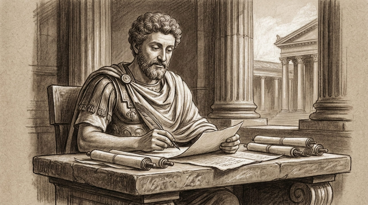 A filosofia de Marco Aurélio ensina que manter a integridade diante de colegas negativos é a melhor forma de proteger sua produtividade e carreira.