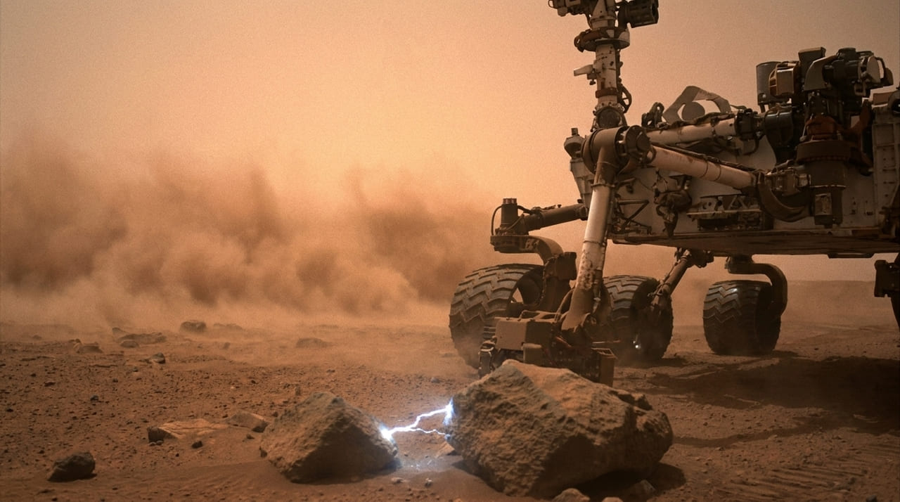 O robô Perseverance registrou descargas causadas pelo atrito de partículas em tempestades, revelando um ambiente marciano muito mais energético.