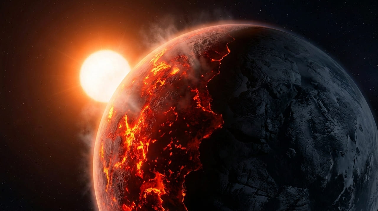 A análise de radiação infravermelha revela planetas com superfícies fluidas e chuvas de minerais que desafiam o conhecimento sobre a evolução planetária.