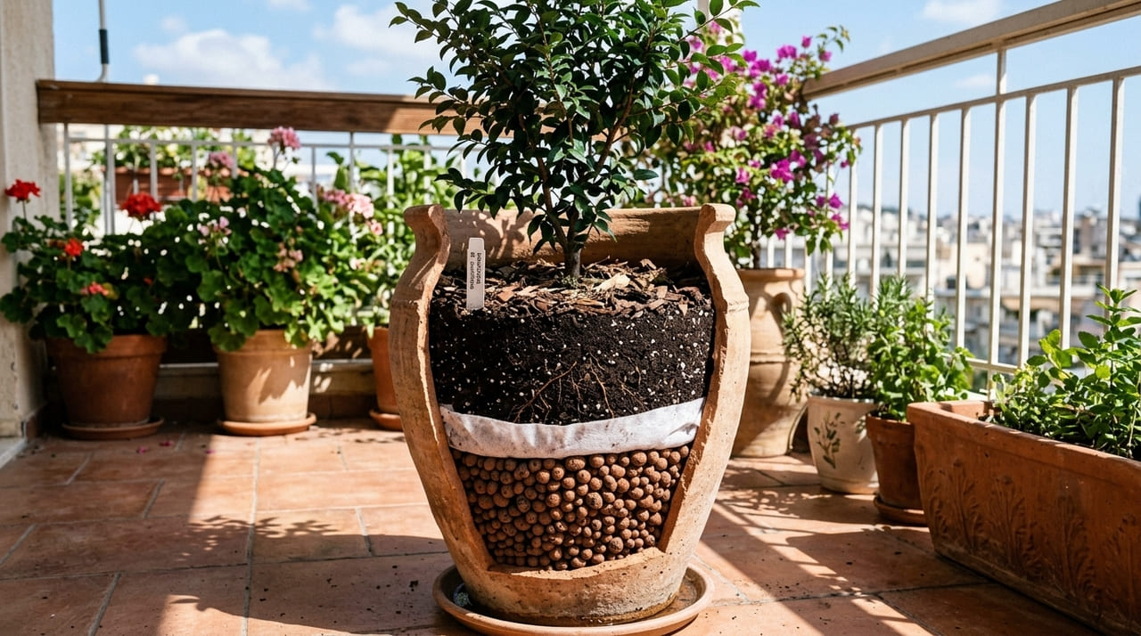 O cultivo da jabuticabeira em vasos traz frescor e um visual escultural para projetos de paisagismo urbano.