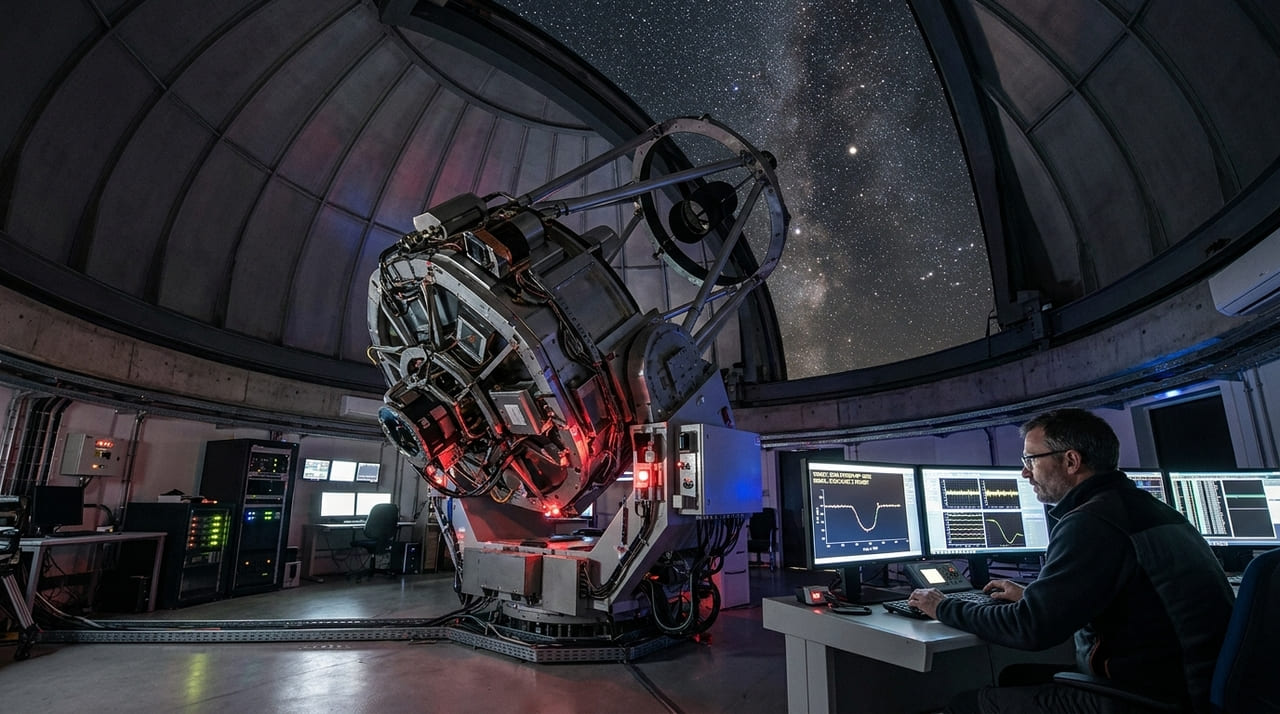 Astrônomos ficam surpresos ao descobrir um sistema “invertido” com quatro planetas orbitando uma anã vermelha chamada LHS 1903, que não se encaixa no modelo dos livros didáticos