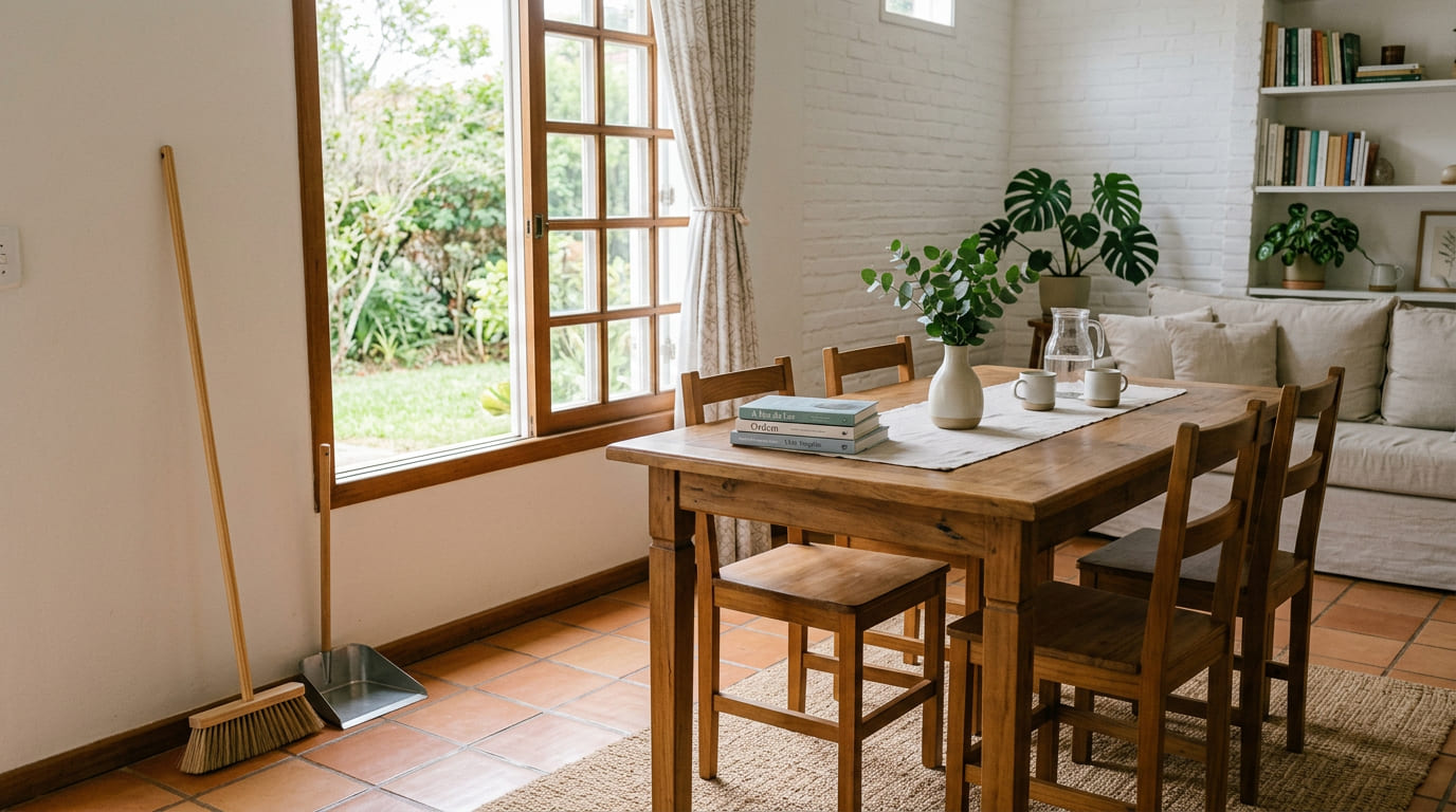 A organização doméstica deixa de ser um fardo quando encarada como um exercício de caráter e autoconhecimento. Segundo a ética de Aristóteles, a excelência surge do hábito, transformando a manutenção da ordem em uma prática que cultiva a felicidade no cotidiano.