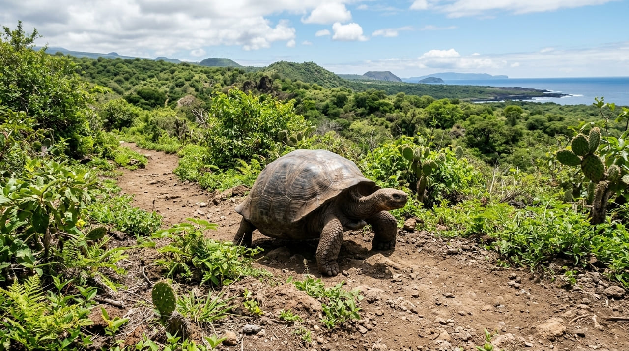 Extintas há mais de 150 anos, 158 tartarugas gigantes estão retornando a Floreana, e seu retorno pode revitalizar um ecossistema que vem se deteriorando silenciosamente por gerações