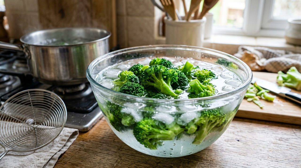 O domínio de técnicas como o branqueamento e o choque térmico preserva as vitaminas e a textura original dos alimentos.