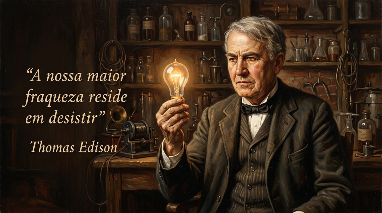 O sucesso é alcançado por aqueles que se recusam a desistir diante dos obstáculos.