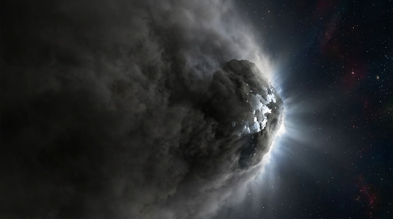 O Telescópio Espacial Hubble está rastreando os quatro fragmentos gelados do Cometa C/2025 K1 (ATLAS) enquanto eles viajam pelo espaço, enquanto um atraso intrigante de 48 horas no aumento do brilho está forçando os teóricos da Universidade de Auburn a repensar todas as suas hipóteses sobre a linha do tempo de sua desintegração