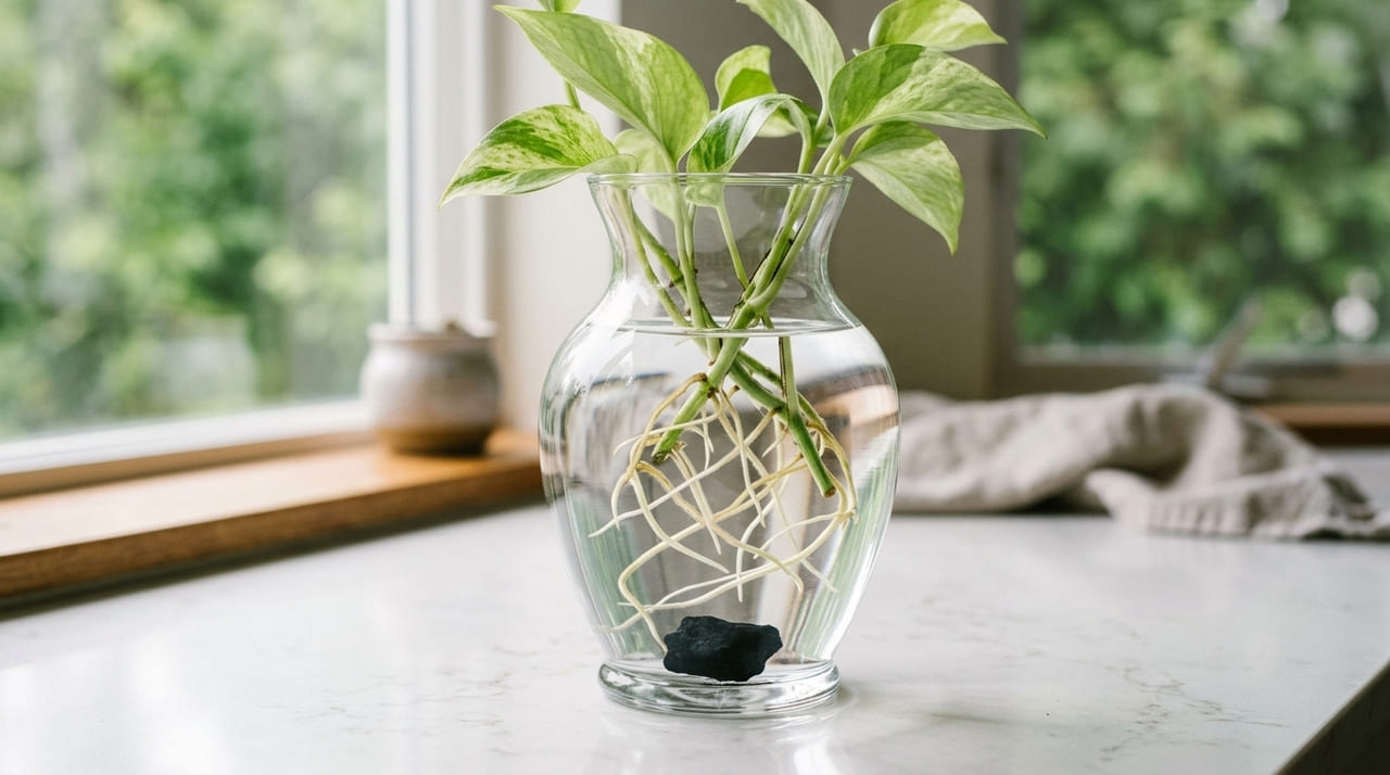 Esta espécie versátil adapta-se perfeitamente ao meio líquido e garante um visual sofisticado com baixa manutenção.